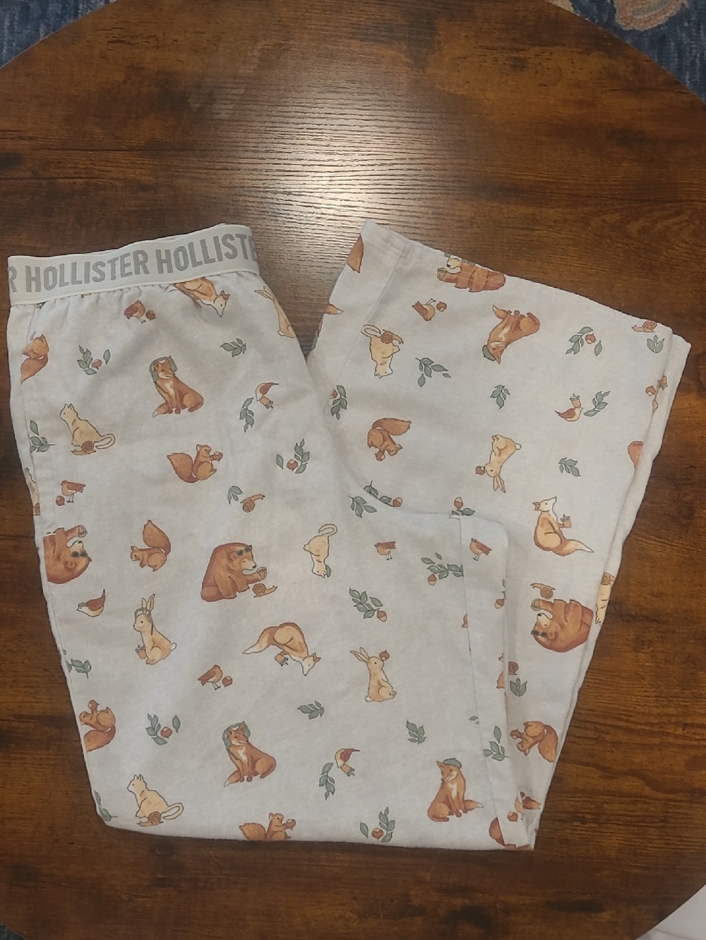HOLLISTER Autumn Wildlife PJ Pants Size L